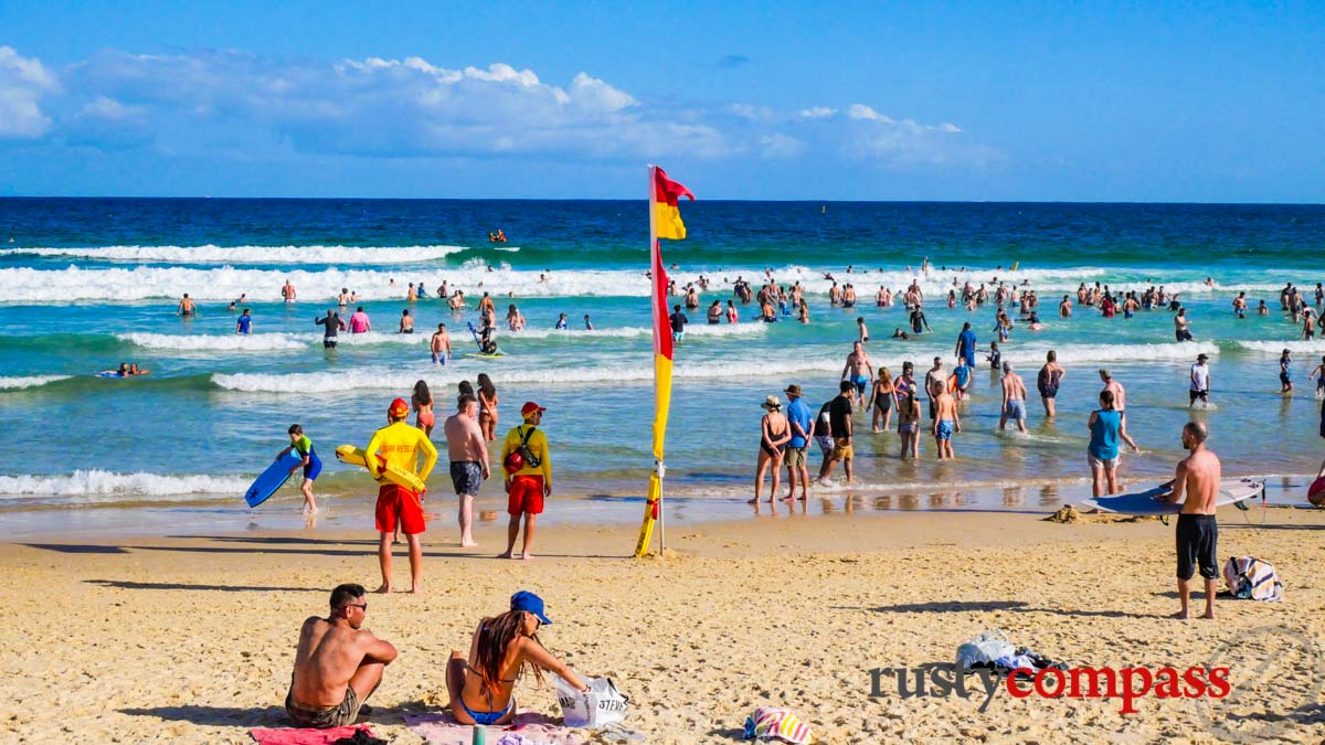 Rule 1 of the beach - stay between the flags